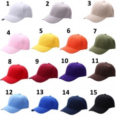 Mujer Hombre Adjustable Hat Plain Solid Color Washed Cotton Baseball Ball Cap  eb-41193672